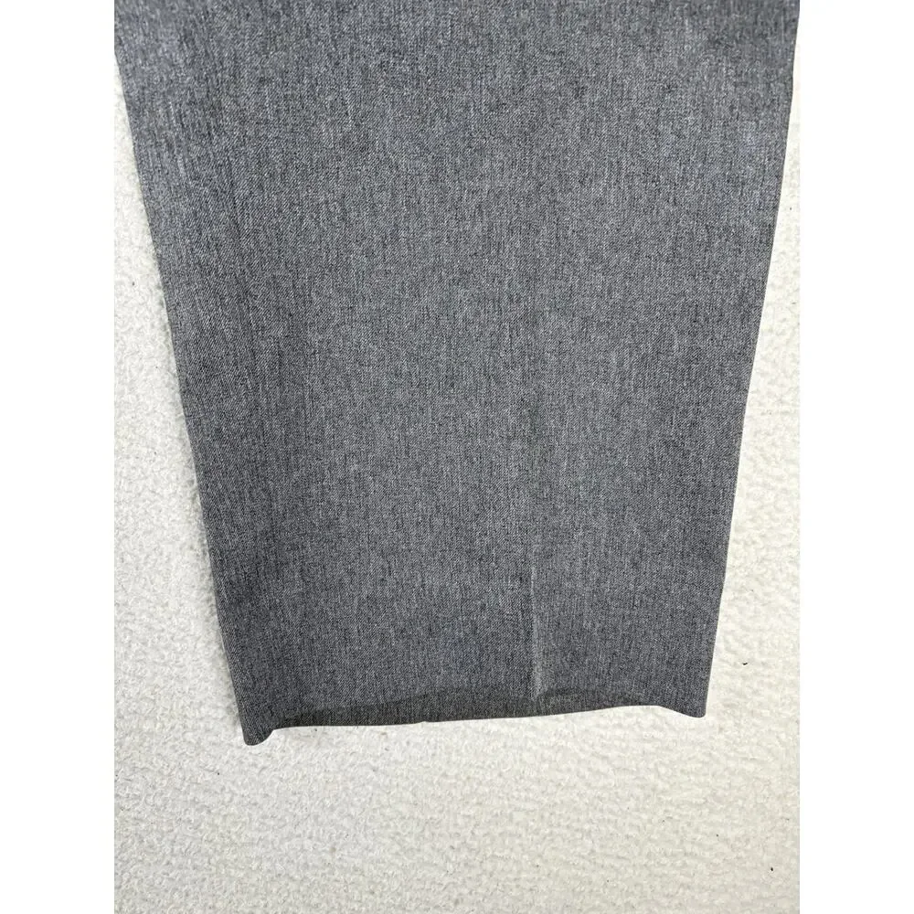 Vintage Levis 517 Action Slacks 37x27 Gray Polyester 80s 90s Dress Pants